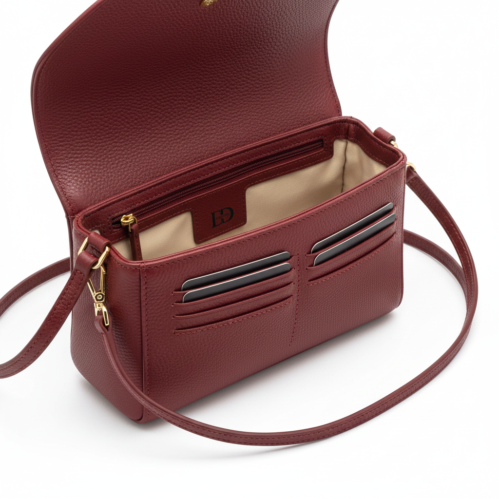 Bolso Crossbody Rojo - Interior