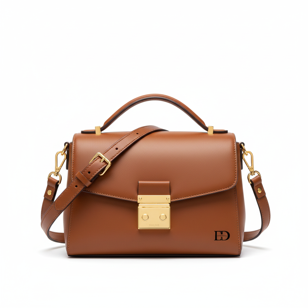Bolso Hombro Camel - Frontal