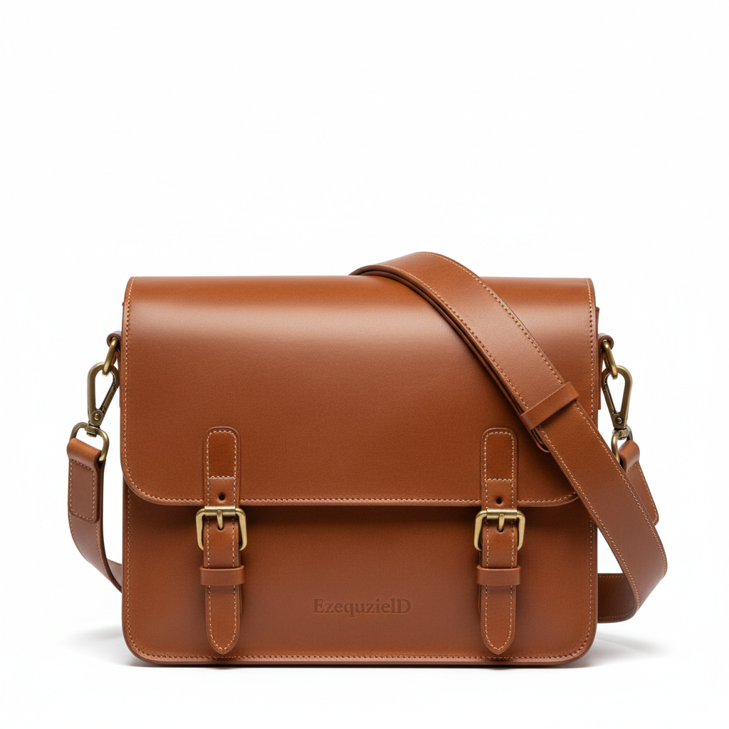Bolso Mensajero de Cuero Premium - Vista principal