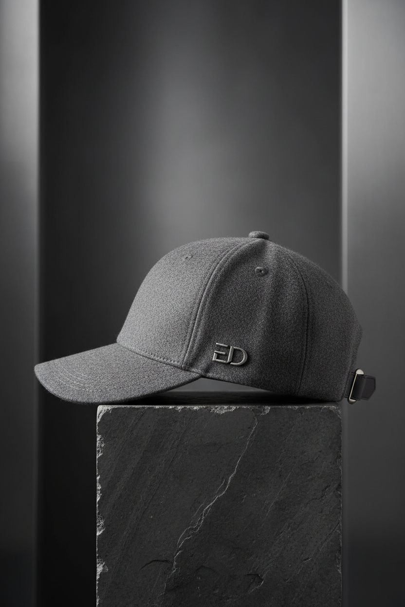 Gorra ED Gris - Vista Lateral