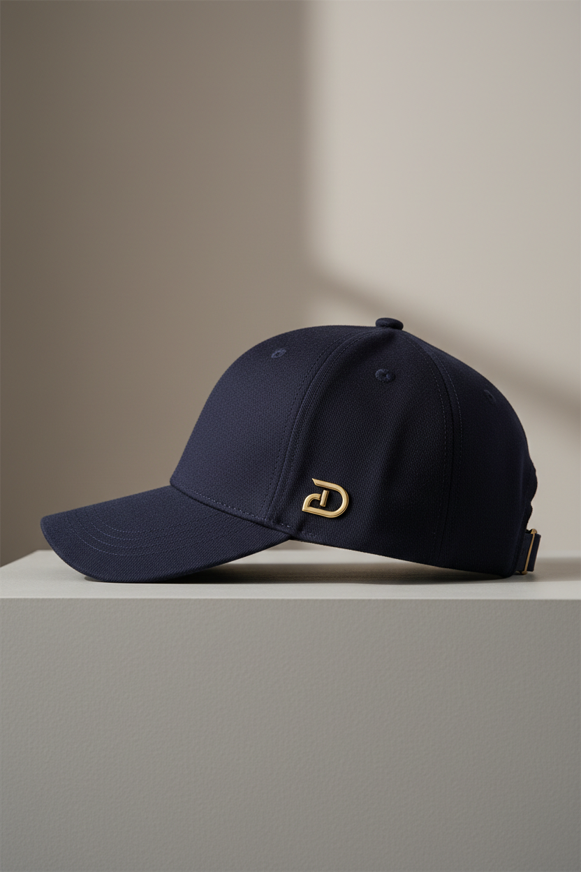 Gorra ED Azul Marino - Vista Lateral