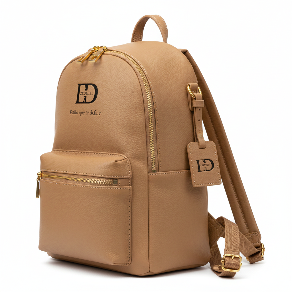 Mochila Beige - Detalle Lateral