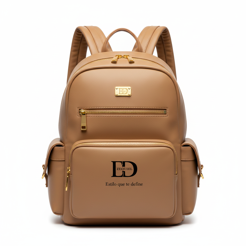 Mochila Beige - Vista Frontal