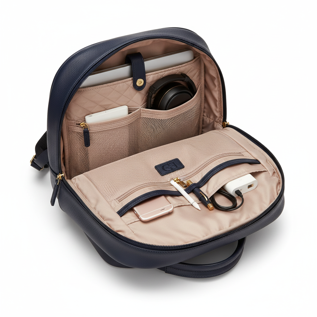 Mochila Azul - Interior