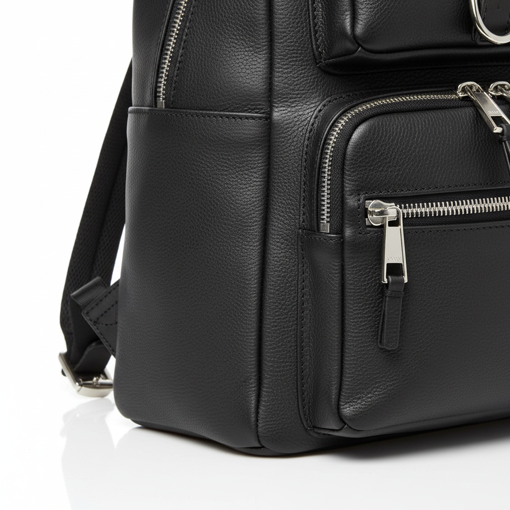 Mochila Negra - Detalle lateral