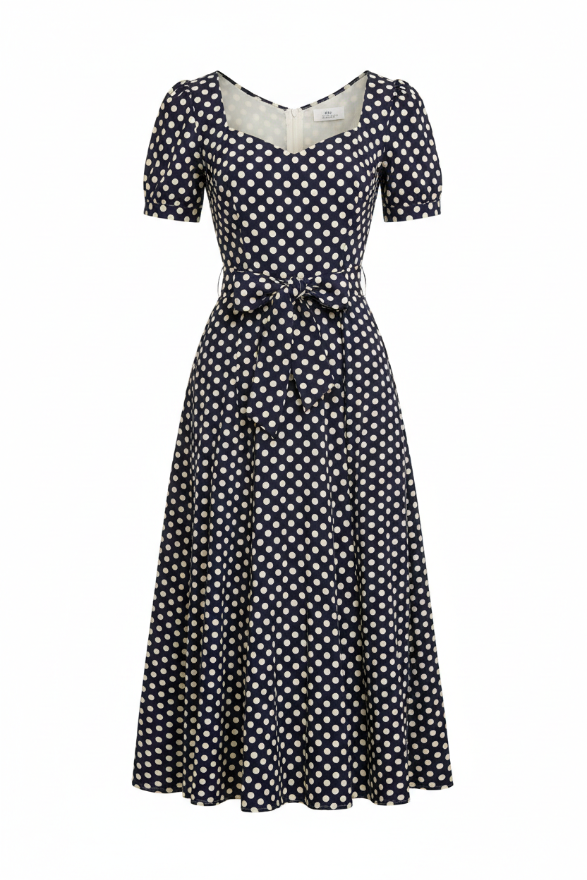 Vestido Midi Lunares